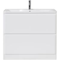 Тумба под раковину BelBagno 80 Bianco Lucido арт-ALBANO-800-2C-PIA-BL — фото 1, Тумбы под раковину