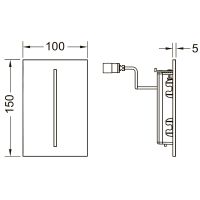 Товар: Клавиша смыва Tece Filo-Velvet 7.2 В для писсуара Grigio Efeso арт-9242028 - фото 2 Клавиша смыва Tece Filo-Velvet 7.2 В для писсуара Grigio Efeso арт-9242028 — фото 2, Кнопки смыва
