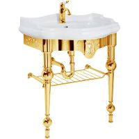 Товар: Консоль под раковину Migliore Bella 73 Золото арт-20718 - фото 1 Консоль под раковину Migliore Bella 73 Золото арт-20718 — фото 1, Консоли для раковины