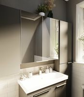 Зеркальный шкаф 1MarKa Gaula 60 Графит матовый арт-У92541 — фото 3, Зеркальные шкафы в ванную