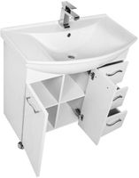 Товар: Тумба под раковину Aquanet Моника 85 Белая арт-186771 - фото 3 Тумба под раковину Aquanet Моника 85 Белая арт-186771 — фото 3, Тумбы под раковину