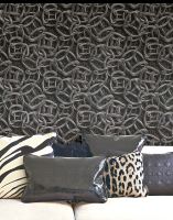 Обои Emiliana Parati Roberto Cavalli 7 Винил на флизелине (1,06*10,05) Черный/Серебряный, Шкура/Абстракция арт-18018 — фото 5, Обои для стен