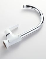 Смеситель для кухни Frap H31 Белый Хром арт-F4031 — фото 4, Смесители для кухни