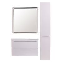 Тумба под раковину Style Line Бергамо 80 подвесная Белая антискрейч арт-СС-00002322 — фото 5, Тумбы под раковину