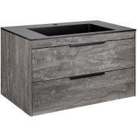 Товар: Тумба под раковину Vincea Chiara 2D 80 подвесная G.Stone арт-VMC-2C2800GS - фото 4 Тумба под раковину Vincea Chiara 2D 80 подвесная G.Stone арт-VMC-2C2800GS — фото 4, Тумбы под раковину