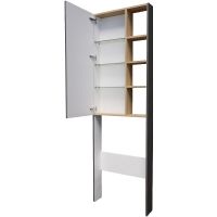 Товар: Шкаф пенал 1MarKa Gaula 60Н над унитазом Графит матовый арт-У92548 - фото 2 Шкаф пенал 1MarKa Gaula 60Н над унитазом Графит матовый арт-У92548 — фото 2, Пеналы для ванной комнаты