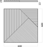 Гипсовая 3д панель Artpole Platinum Fields 2 глянцевая 600x600 мм арт-GD-0008-2 — фото 10, Гипсовые 3Д панели