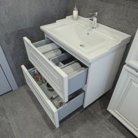 Тумба под раковину Caprigo Ponza 70 подвесная Белая матовая арт-13520-В231 — фото 2, Тумбы под раковину