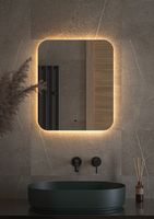 Товар: Зеркало Defesto Opti 50x60 с подсветкой 19W-3000К/ИК - выключатель/Теплый белый свет арт-DF 2813R - фото 2 Зеркало Defesto Opti 50x60 с подсветкой 19W-3000К/ИК - выключатель/Теплый белый свет арт-DF 2813R — фото 2, Зеркала в ванную комнату