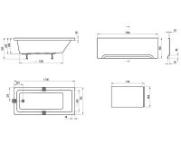 Акриловая ванна Ravak 10° 170x75 без гидромассажа арт-CA71000000 — фото 5, Акриловые ванны