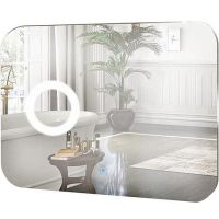 Зеркало Creto Alba 80 с подсветкой с сенсорным выключателем арт-4-800550A — фото 1, Зеркала в ванную комнату