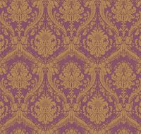 Обои Milassa Gem Флизелин (1*10,05) Фиолетовый/Бежевый, Дамаск арт-Gem2 020 — фото 1, Обои для стен