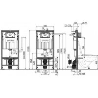 Инсталляция Kerama Marazzi для унитаза без клавиши смыва арт-INST.A.WC — фото 2, Инсталляции для унитазов