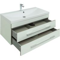 Комплект мебели для ванной Aquanet Верона 100 подвесной Белый арт-287649 — фото 8, Комплекты мебели для ванной