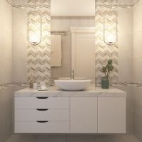 Керамическая плитка Шахтинская плитка (Unitile) Аника беж верх 01 настенная 25х40 см арт-СК000033093/10100000864 — фото 2, Керамическая плитка