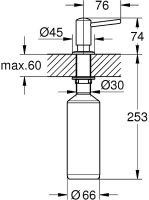 Дозатор жидкого мыла Grohe Contemporary Хром арт-40536000 — фото 2, Дозаторы