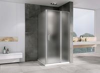 Душевой уголок Abber Sonnenstrand 110х80 профиль Хром стекло матовое арт-AG04110MS-S80M — фото 2, Прямоугольные душевые уголки