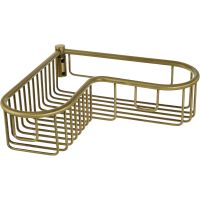 Полка корзина Migliore Complementi угловая Бронза арт-22032 — фото 1, Полки для ванной и душа