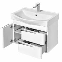 Тумба под раковину Aquaton Беверли 65 подвесная Белый глянец арт-1A235301BV010 — фото 3, Тумбы под раковину