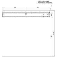 Металлическая полка Aquanet Магнум 90 Черная матовая арт-302222 — фото 6, Полки для ванной и душа