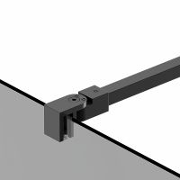 Душевая перегородка Berges Sky Black 90х200 профиль Черный матовый стекло тонированное арт-064013 — фото 4, Душевые перегородки