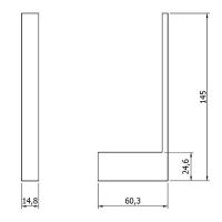 Держатель запасного рулона Nofer Corinto Хром арт-16929.B — фото 2, Держатели для запасных рулонов