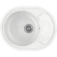 Кухонная мойка Domaci Бьелла DMC-18K арт-DMC-18K-331 белая — фото 1, Кухонные мойки