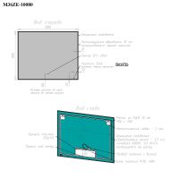 Зеркало Bond Cube 100x80 с подсветкой Черное с бесконтактным выключателем арт-M36ZE-10080 — фото 9, Зеркала в ванную комнату