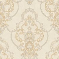 Обои Bernardo Bartalucci Renzo Винил на флизелине (1,06*10,05) Бежевый, Дамаск арт-84161-6 — фото 1, Обои для стен