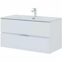 Комплект мебели для ванной Aquanet Алвита New 100 подвесной Белый матовый арт-274205 — фото 2, Комплекты мебели для ванной