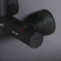 Товар: Душевая система AM.PM Like с термостатом Черная матовая арт-F0780522 - фото 11 Душевая система AM.PM Like с термостатом Черная матовая арт-F0780522 — фото 11, Душевые стойки