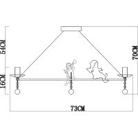 Люстра Artelamp Amur Белая с золотом арт-A1133SP-8WG — фото 5, Люстры