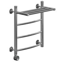 Электрический полотенцесушитель Ника Arc ЛД/ВП Эл. 50x40 с полкой Хром арт-ЛД ВП 50/40 лев — фото 1, Электрические полотенцесушители