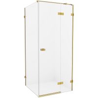 Душевой уголок New Trendy Avexa Gold 110х90 R профиль Брашированное золото стекло прозрачное арт-EXK-1877 Душевой уголок New Trendy Avexa Gold 110х90 R профиль Брашированное золото стекло прозрачное арт-EXK-1877