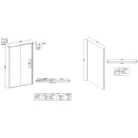 Душевой уголок Niagara Nova 130х100 профиль Хром стекло прозрачное арт-NG-64-13A-A100-34 — фото 11, Прямоугольные душевые уголки
