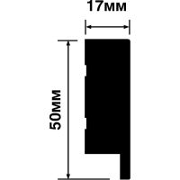 Финишный молдинг HIWOOD 2700x50x17 мм арт-LF1 GR24 — фото 4, Панели