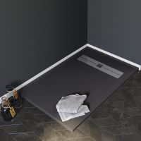 Душевой поддон из искусственного камня Aquanet Delight 120x90 Черный арт-260112 — фото 2, Душевые поддоны из искусственного камня