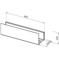 Металлическая полка Aquanet Магнум 40 Черная матовая арт-274188 — фото 5, Полки для ванной и душа
