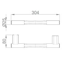 Полотенцедержатель Nofer Santorini Хром арт-16331.B — фото 3, Полотенцедержатели