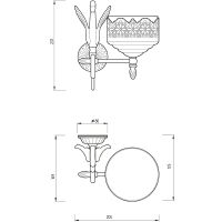 Мыльница Migliore Luxor Золото арт-26164 — фото 3, Мыльницы