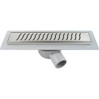 Душевой лоток Vincea Almira Jasmin 80 с решеткой Хром арт-SAY.605.80.P.BUKLE — фото 1, Душевые лотки