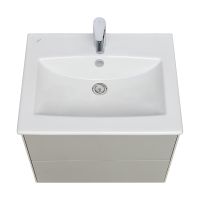 Тумба под раковину Aquaton Сохо 60 подвесная Слэйт Галька серая арт-1A258001AJ9A0 — фото 2, Тумбы под раковину