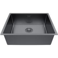Кухонная мойка Paulmark Lassan 54 Uni Вороненная сталь арт-LA54-GM — фото 2, Кухонные мойки