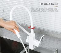 Смеситель для кухни Gappo G17-8 Белый арт-G4317-8 — фото 5, Смесители для кухни