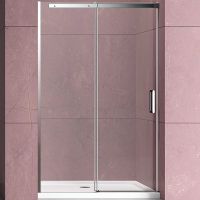 Душевая дверь Vincea Dice 130 профиль Хром стекло прозрачное арт-VDS-4D130CL — фото 1, Раздвижные душевые двери