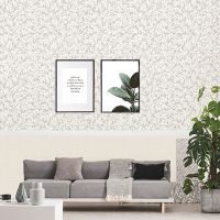 Товар: Обои Andrea Rossi Barbana Винил на флизелине (1,06*10,05) Серый, Листья арт-54295-2 - фото 2 Обои Andrea Rossi Barbana Винил на флизелине (1,06*10,05) Серый, Листья арт-54295-2 — фото 2, Обои для стен