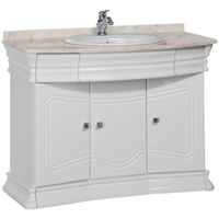 Тумба под раковину Aquanet Греция 110 Белая Swarovski арт-171545 — фото 1, Тумбы под раковину