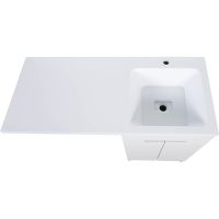 Товар: Тумба с раковиной Orange Optima 120 Белый глянец арт-OPD-120TUW+RAR - фото 4 Тумба с раковиной Orange Optima 120 Белый глянец арт-OPD-120TUW+RAR — фото 4, Тумбы с раковиной