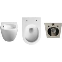 Унитаз Ceruttispa Orlter Aria Tornado CT подвесной с сиденьем Микролифт арт-9955 — фото 3, Подвесные унитазы