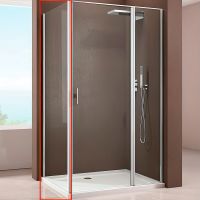 Душевая стенка Allen Brau Priority 80 профиль Хром стекло прозрачное арт-3.31013.00 — фото 1, Боковые стенки